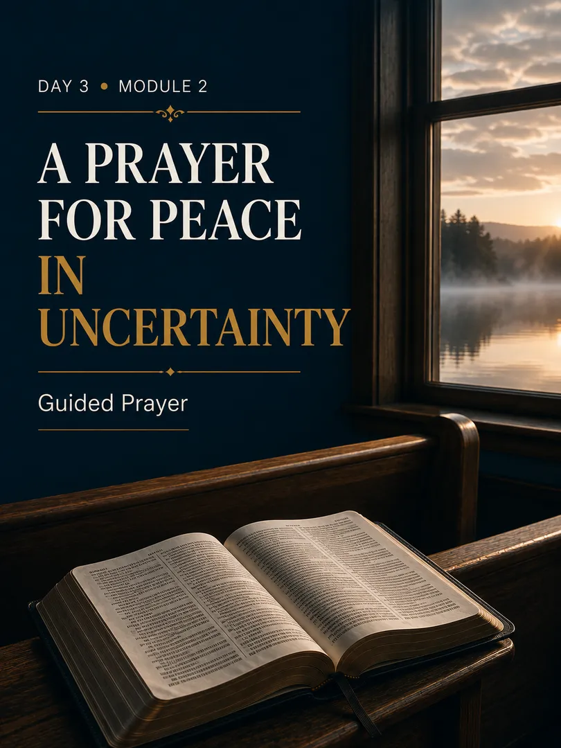 A Prayer for Peace in Uncertainty