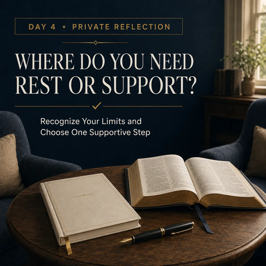 Where Do You Need Rest or Support?
