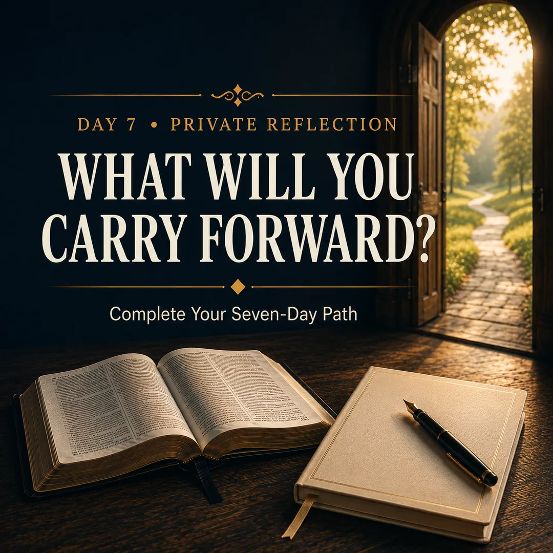 What Will You Carry Forward?